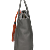 Verdiana Borsa a mano da donna Vera Pelle 06505-D27 GRIGIO SCURO Gave Lux