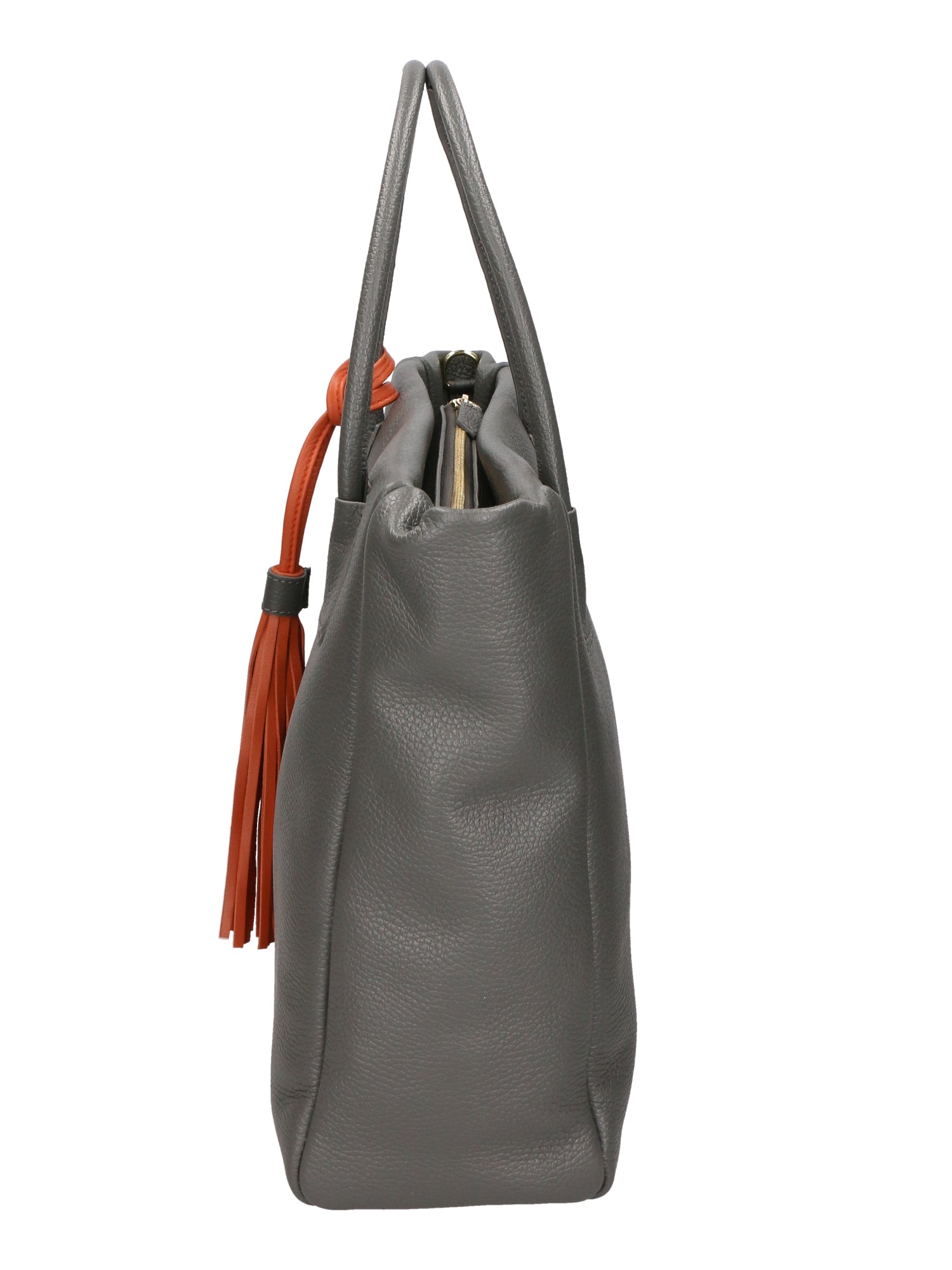 Verdiana Borsa a mano da donna Vera Pelle 06505-D27 GRIGIO SCURO Gave Lux