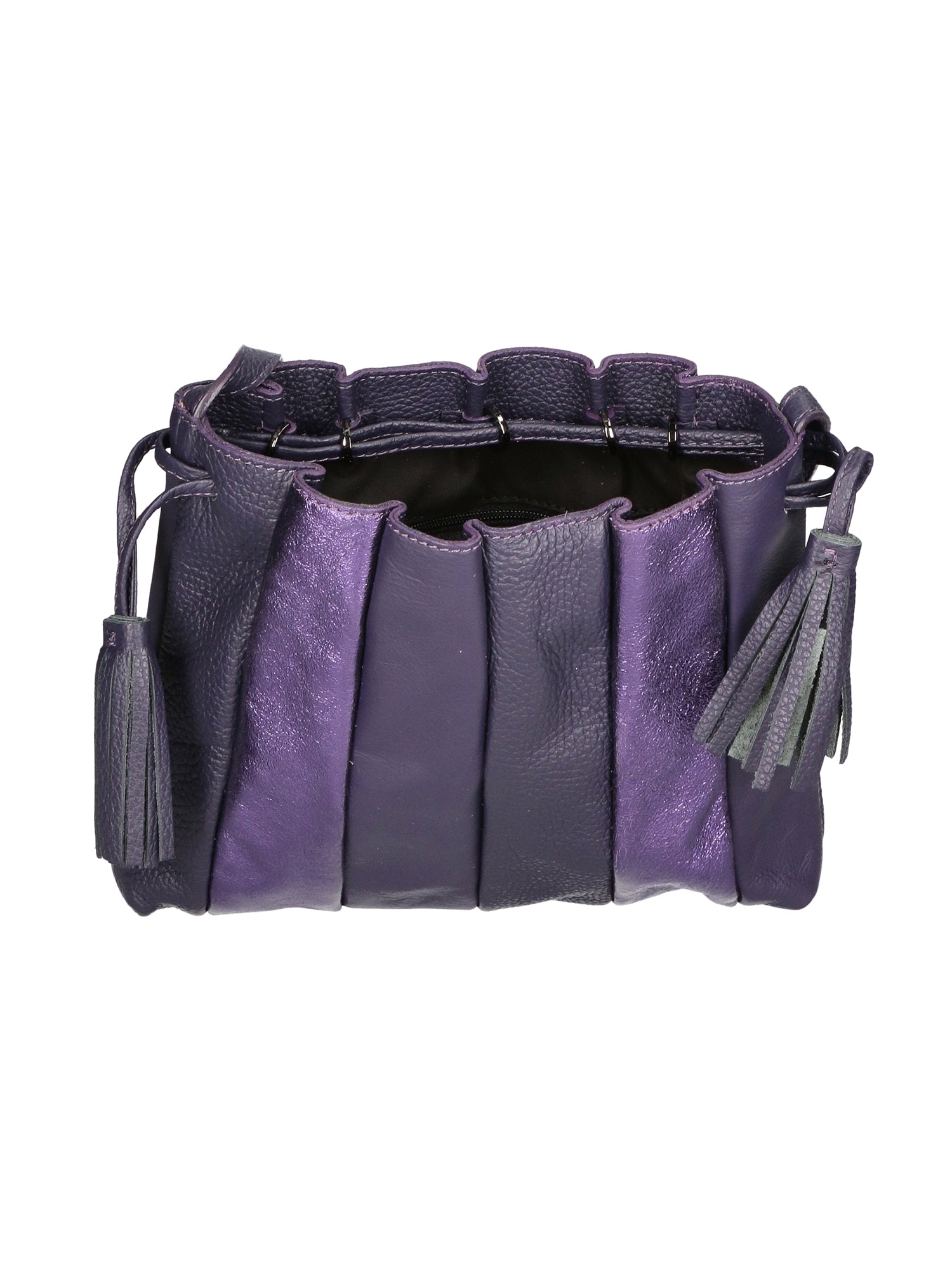 Elysia Borsa a spalla da donna Vera pelle 552043-VIOLA PURPLE Gave Lux