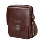 Borsa a tracolla uomo in pelle PU Casual PCL3078-COFFEE Northampton Polo Club
