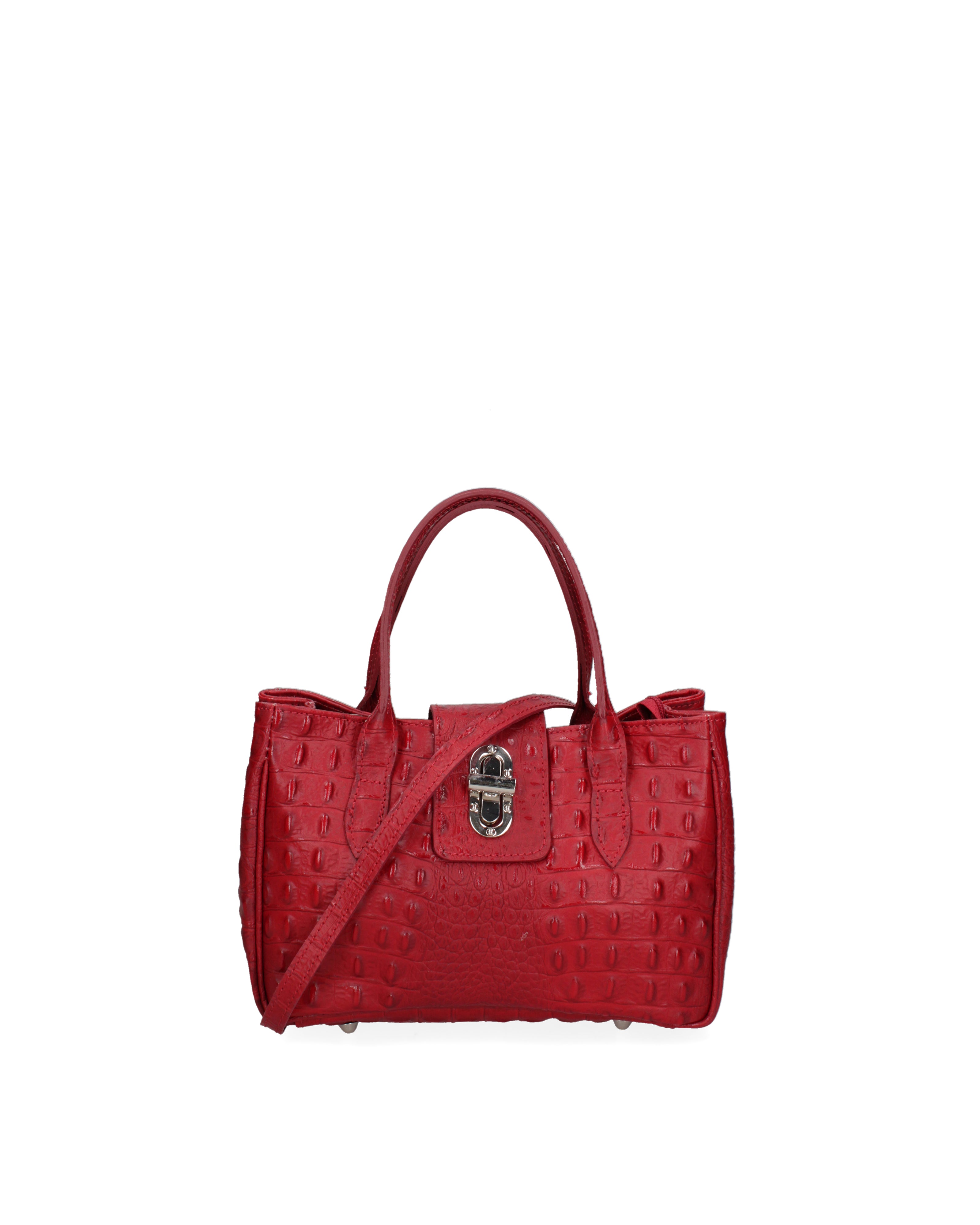 Cervo Borsa a tracolla da donna Vera pelle 7720-ROSSO Gave Lux