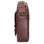 Borsa a tracolla uomo 100% PU Leather PCL3080-BROWN Northampton Polo Club