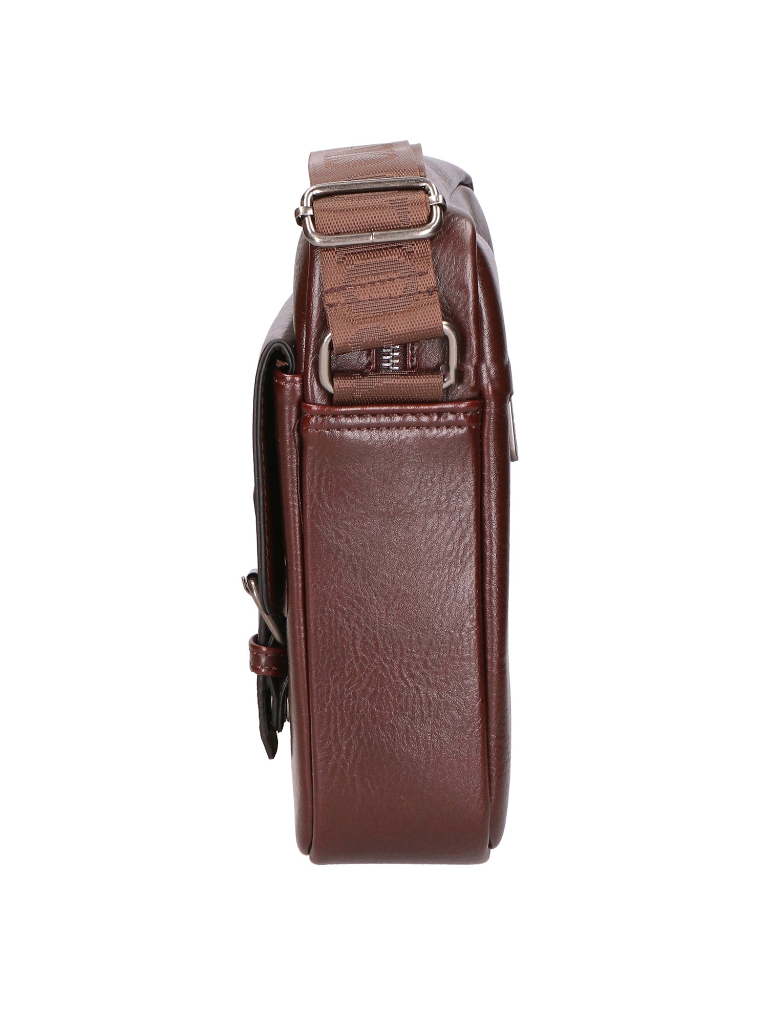 Borsa a tracolla uomo 100% PU Leather PCL3080-BROWN Northampton Polo Club
