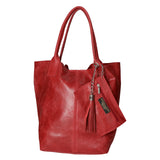 Althea Borsa a mano da donna Vera pelle 5190-024 ROSSO MEDIO Gave Lux
