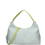 Borsa a spalla da donna Vera pelle 07233-D12 KIWI+D102 CIELO Roberta Rossi