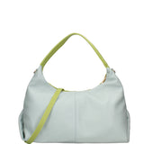 Borsa a spalla da donna Vera pelle 07233-D12 KIWI+D102 CIELO Roberta Rossi