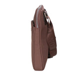 Borsa a tracolla uomo Pelle vegana + Tessuto PCL3153-BROWN Northampton Polo Club