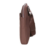 Borsa a tracolla uomo Pelle vegana + Tessuto PCL3153-BROWN Northampton Polo Club