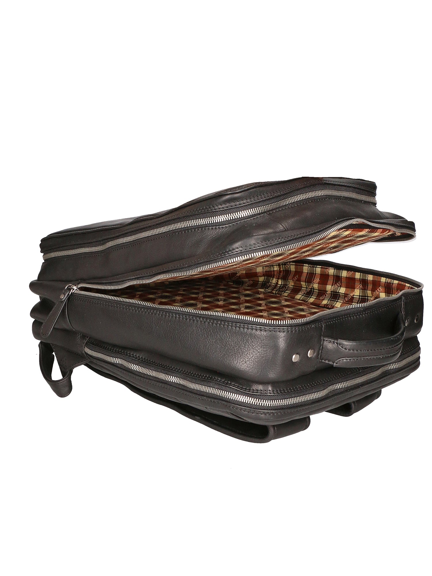 Zaino da uomo in vera pelle RFID HILB-3365-NERO Hill Burry