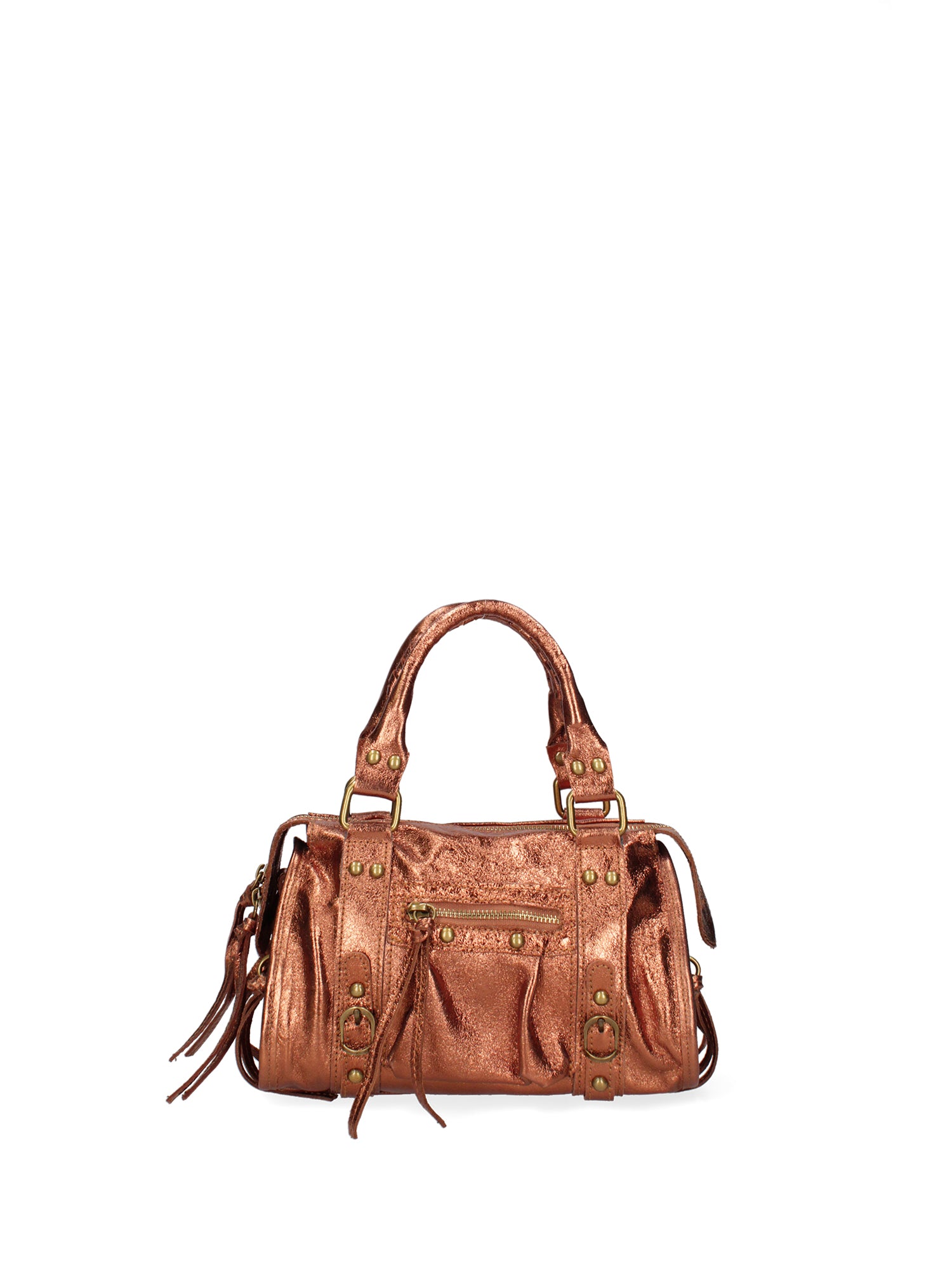 Solara Borsa a spalla da donna Vera pelle 06091 LM-L006 RAME Gave Lux