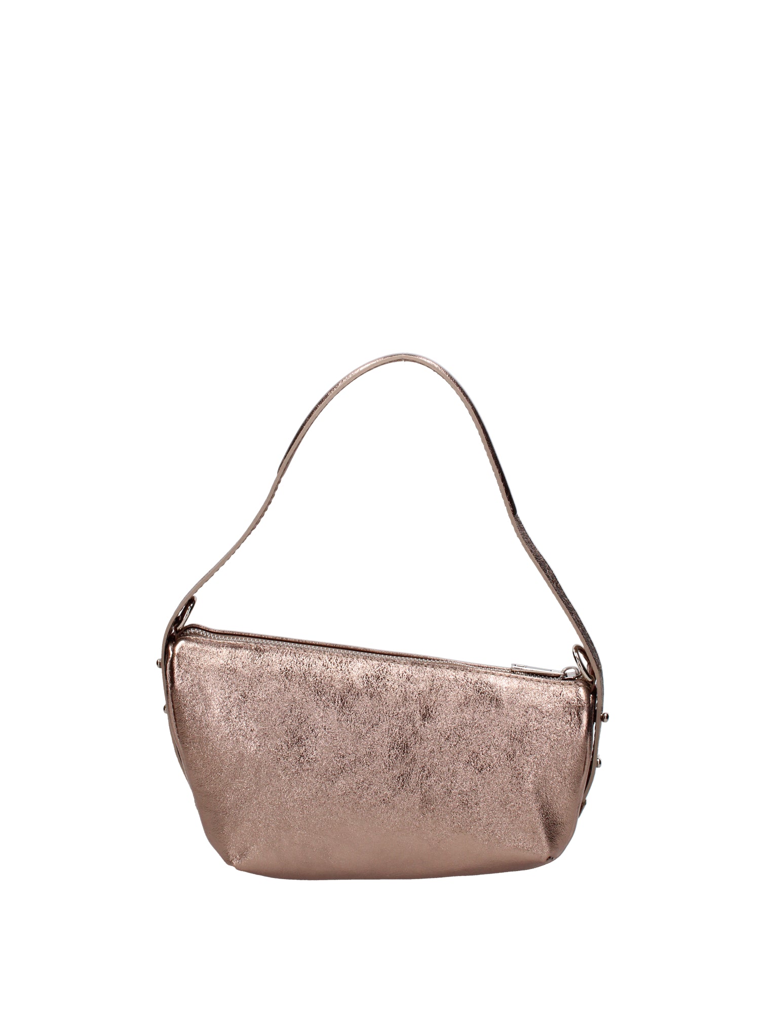 Borsa a spalla da donna Vera pelle e metallo 07228-L005 BRONZO Roberta Rossi