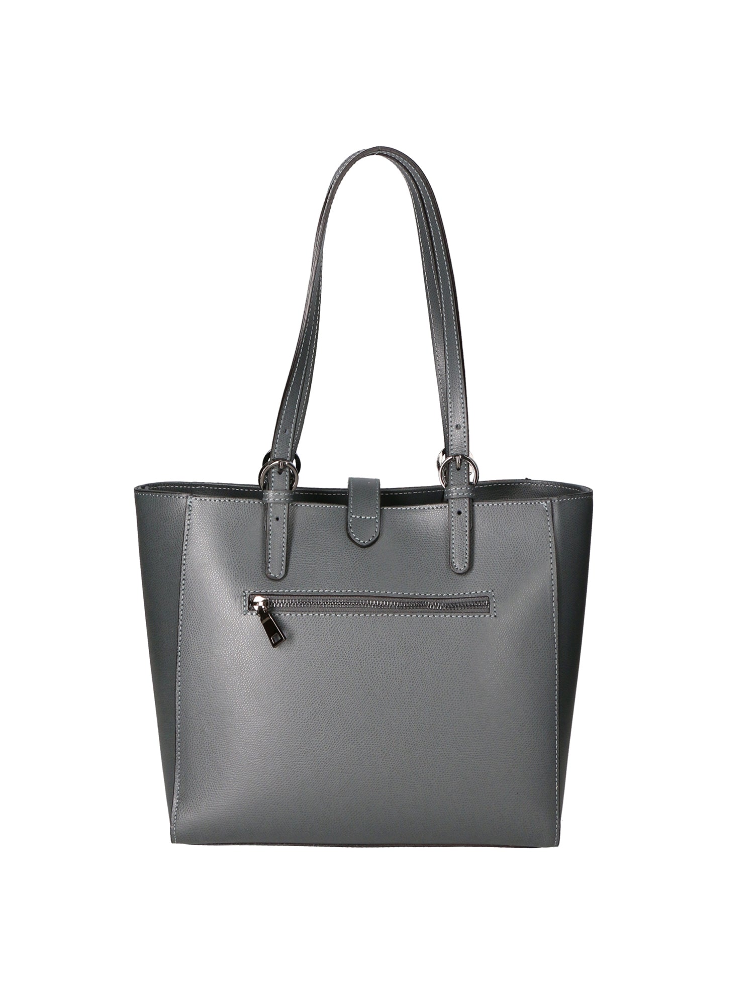 Anna Borsa a spalla da donna 100% pelle 05415-PL27 CENERE Gave Lux