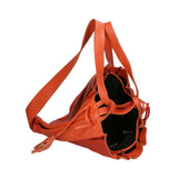 Oceania Borsa a spalla da donna Vera pelle 580041-ARANCIO ORANGE Gave Lux