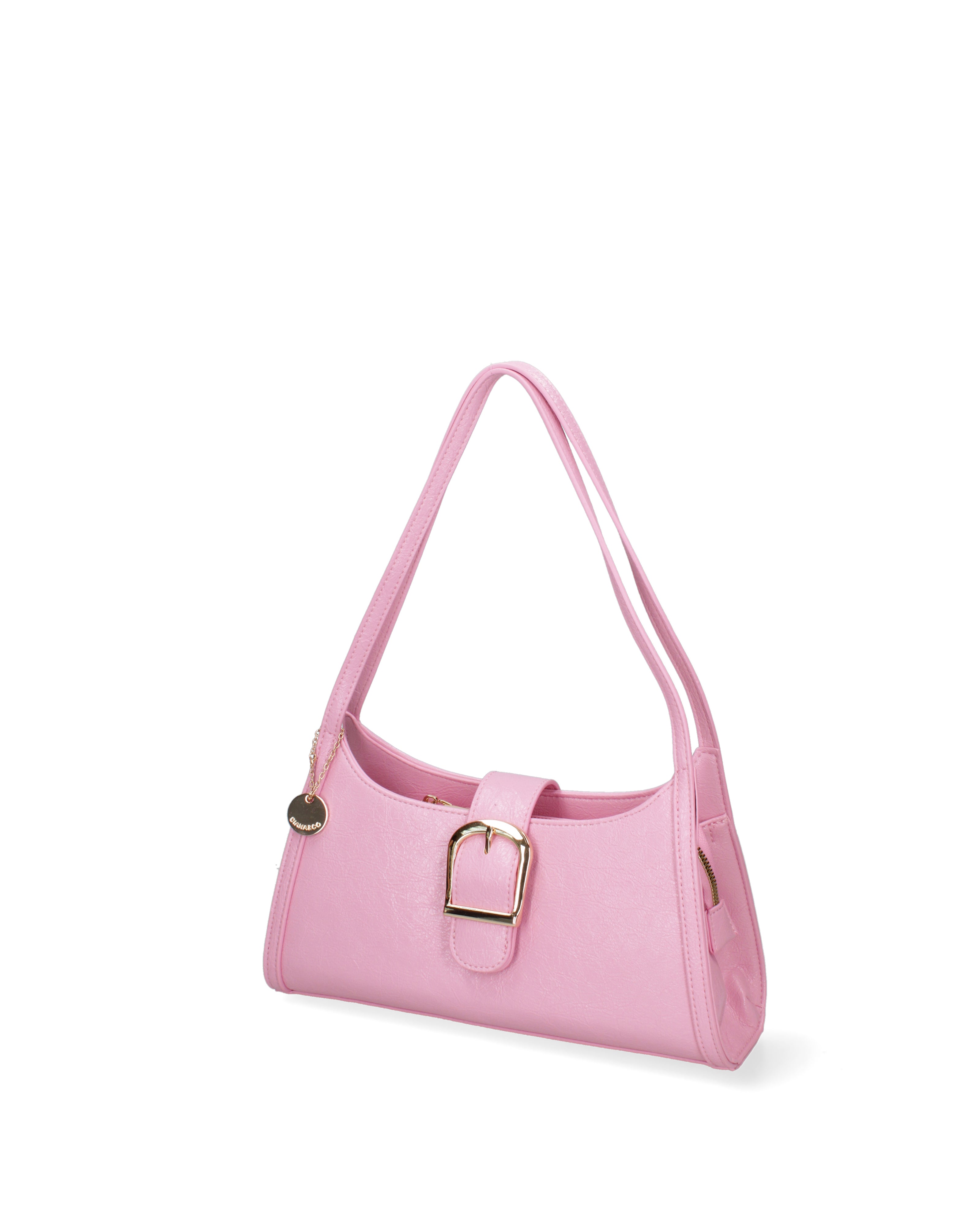 Borsa a spalla da donna Ecopelle DC3532-2-PINK Diana&co