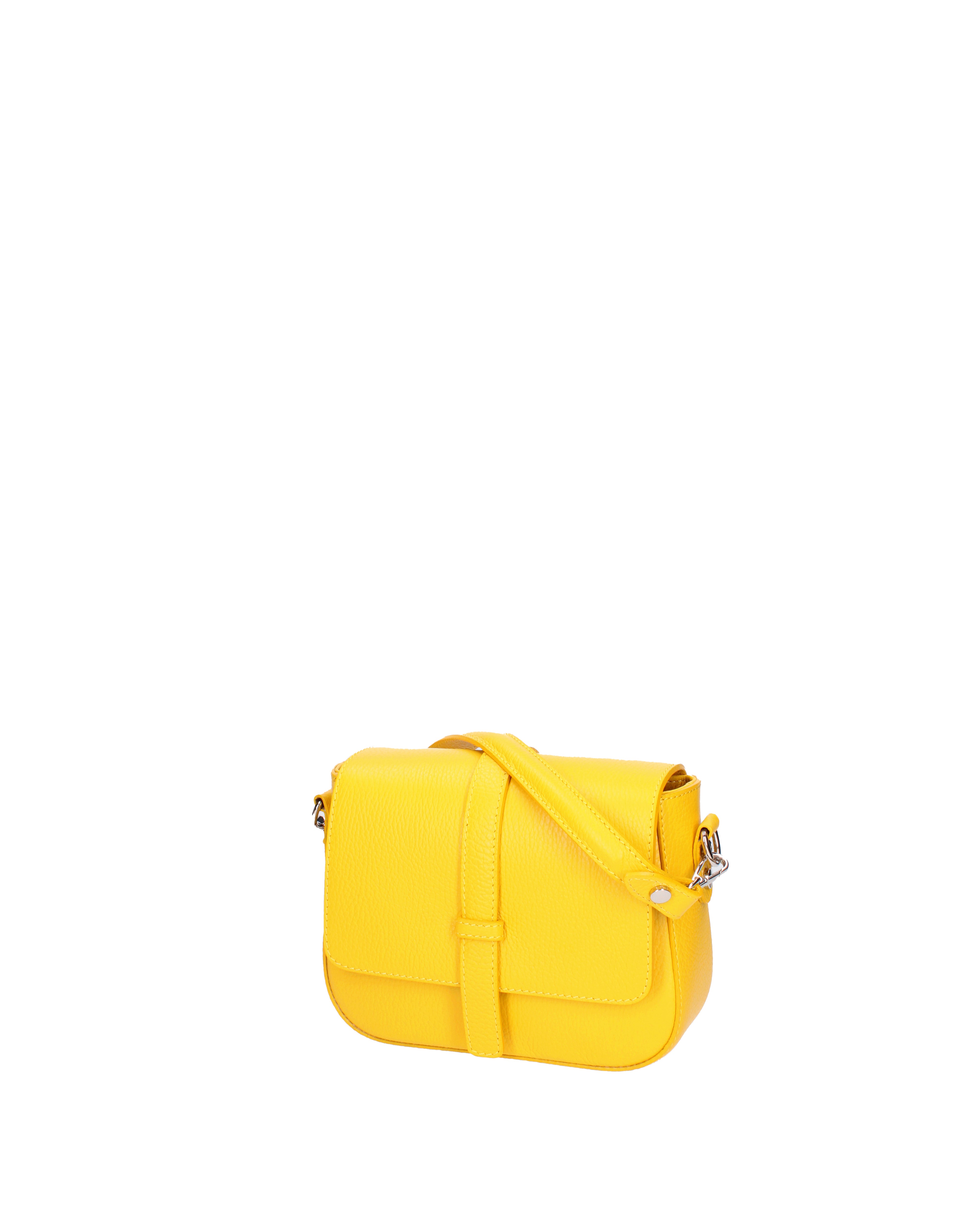 Borsa a tracolla da donna Vera pelle 07203-D04 GIALLO Roberta Rossi