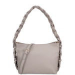 Isara Borsa a spalla da donna Vera pelle 07170-S86 GRIGIO Gave Lux
