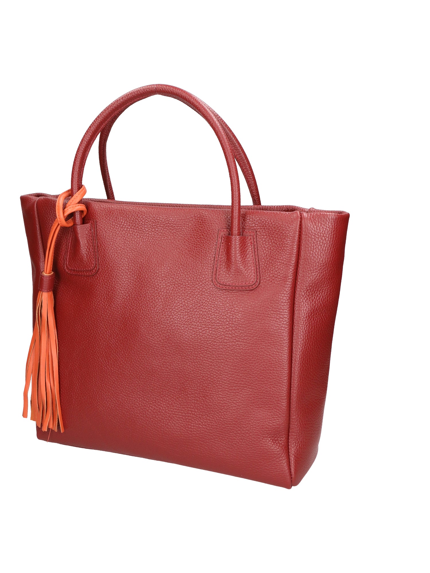 Verdiana Borsa a mano da donna Vera Pelle 06505-D10 ROSSO SCURO Gave Lux