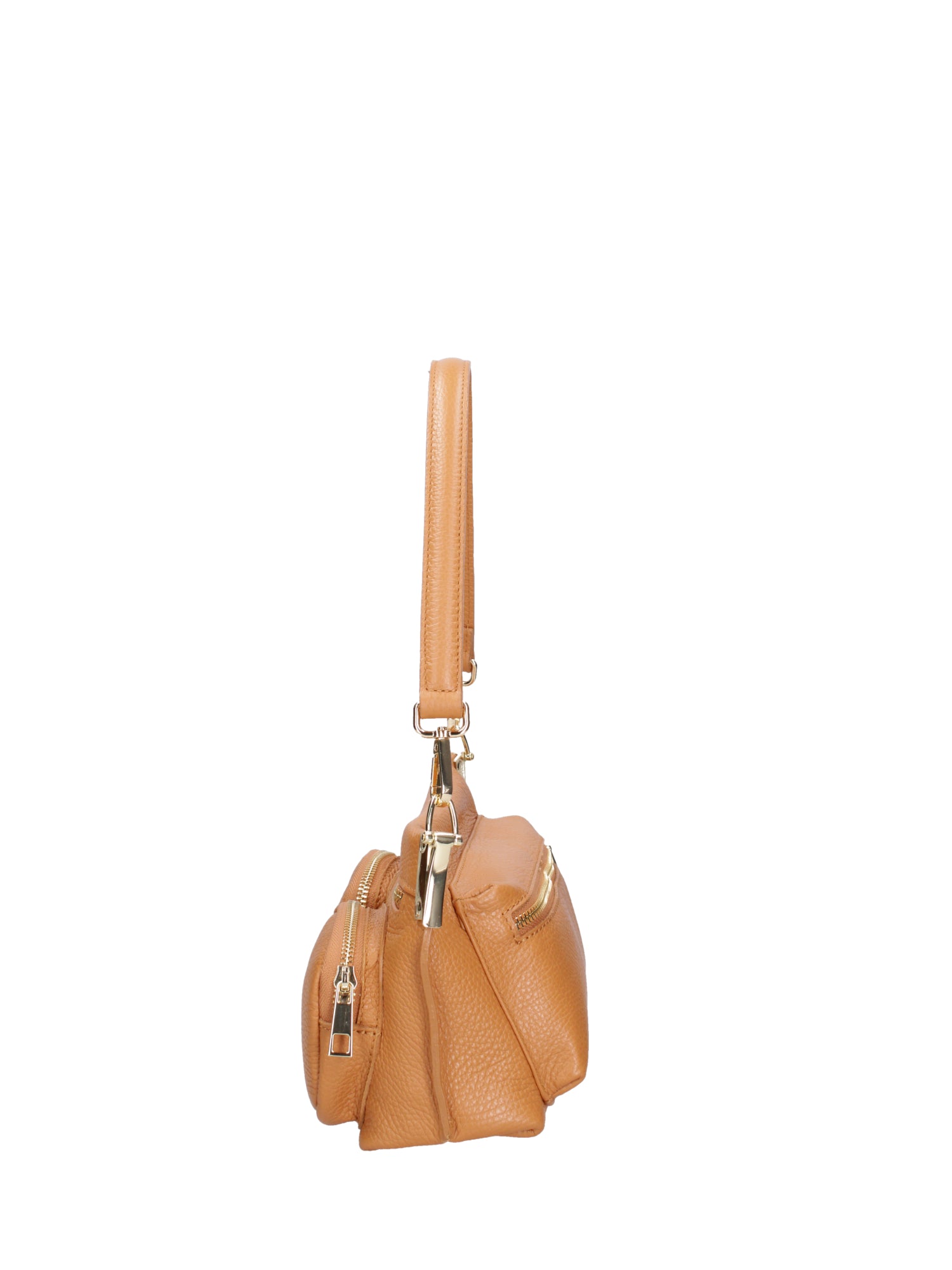 Borsa a spalla da donna Vera pelle 07147-D44 CUOIO Roberta Rossi
