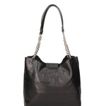 Borsa a spalla da donna 100% vera pelle JR-W-1100-TY-BLACK + SILVER John Richmond