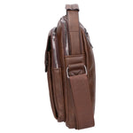 Borsa a tracolla uomo 100% PU Leather PCL3051-COFFEE Northampton Polo Club