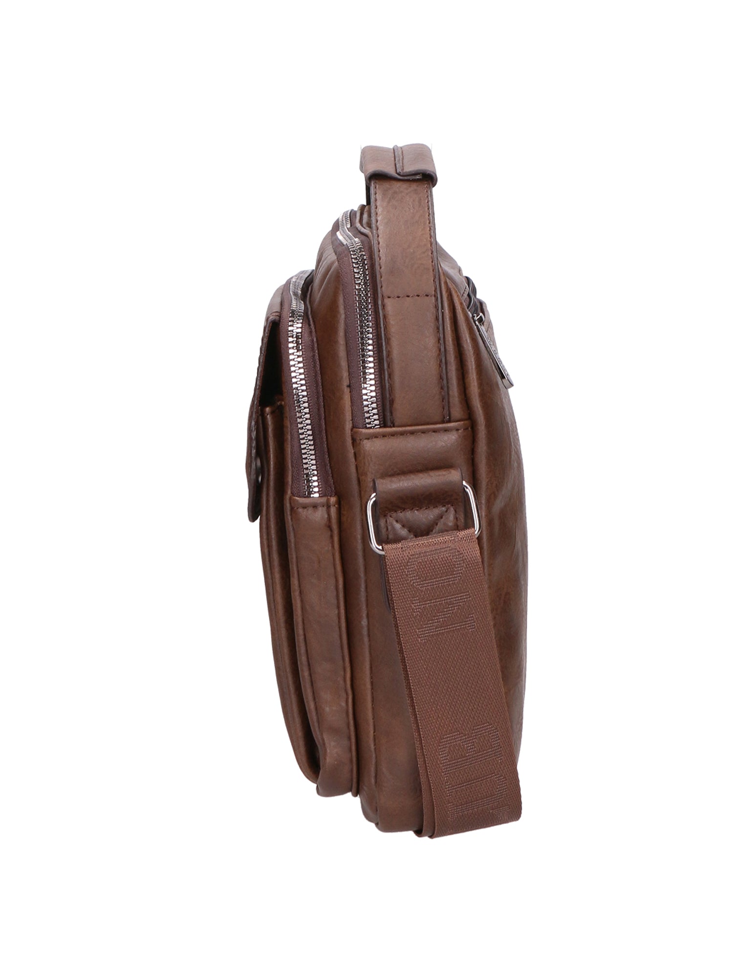 Borsa a tracolla uomo 100% PU Leather PCL3051-COFFEE Northampton Polo Club