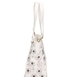 Amaranta Ultra Borsa a spalla da donna 100% pelle B17241-BIANCO Braccialini