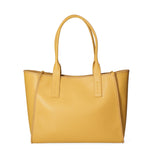 Borsa a spalla da donna 100% pelle riciclata 07225-Light yellow Viola Castellani