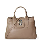 Ascoli Borsa a mano da donna Pelle stampata cocco 7718-D40 TAUPE Gave Lux