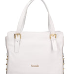 Cesena Borsa a spalla da donna 100% pelle B17221-BIANCO Braccialini