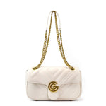 Borsa a tracolla da donna 100% pelle vegana PU GGB011CRM Gabriella G Firenze