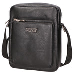 Borsa a tracolla uomo 100% PU Leather PCL3000-BLACK Northampton Polo Club