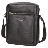 Borsa a tracolla uomo 100% PU Leather PCL3000-BLACK Northampton Polo Club