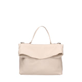 Borsa a spalla da donna Vera pelle 07159-D37 LATTE Viola Castellani