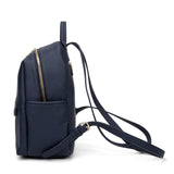 Zaino da donna in pelle vegana Casual 740-2PT-NAVYBLUE Diana&co