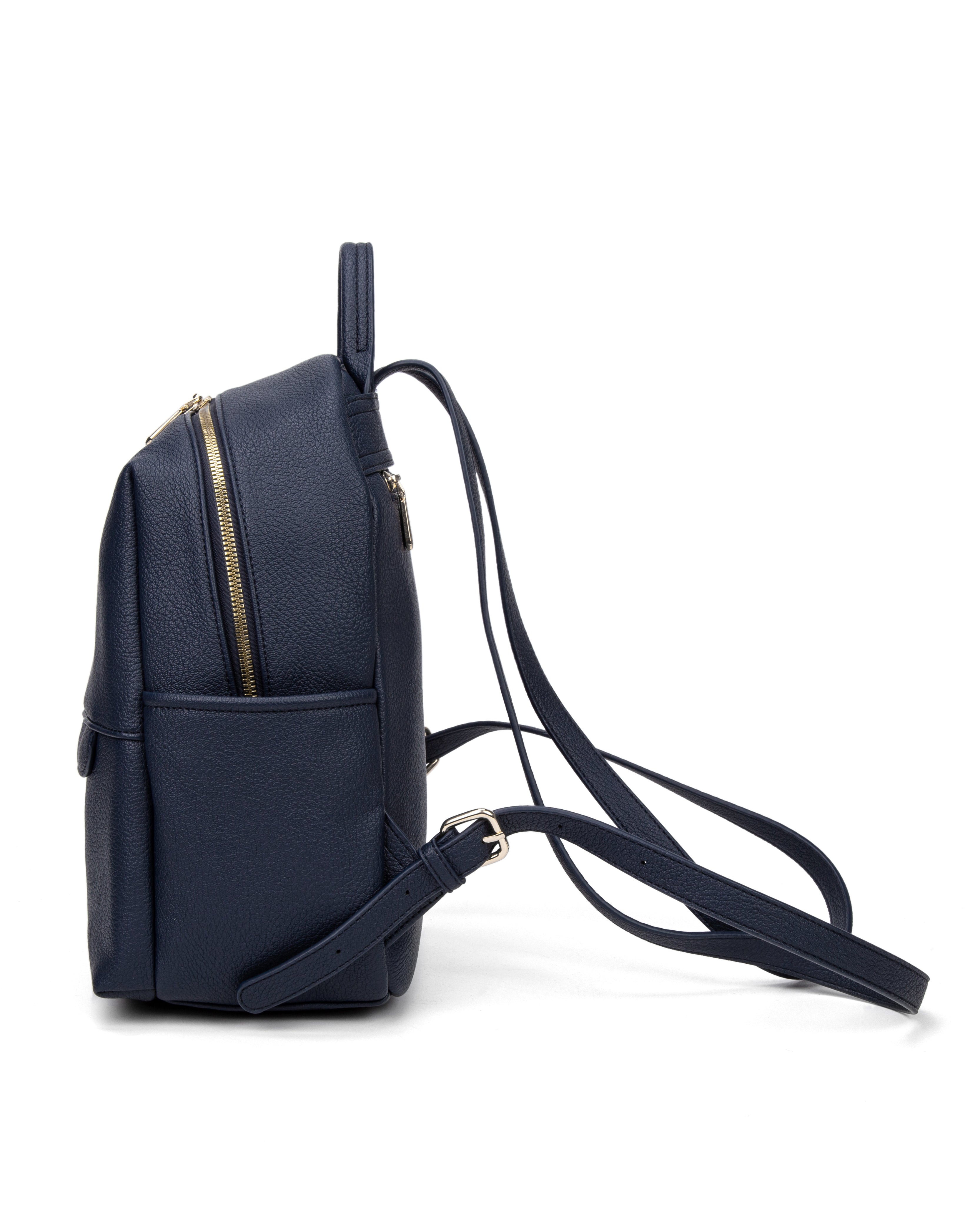 Zaino da donna in pelle vegana Casual 740-2PT-NAVYBLUE Diana&co