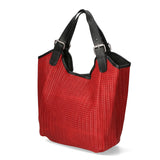 Elettra Borsa a mano da donna Vera pelle 80050-ROSSO RED Gave Lux