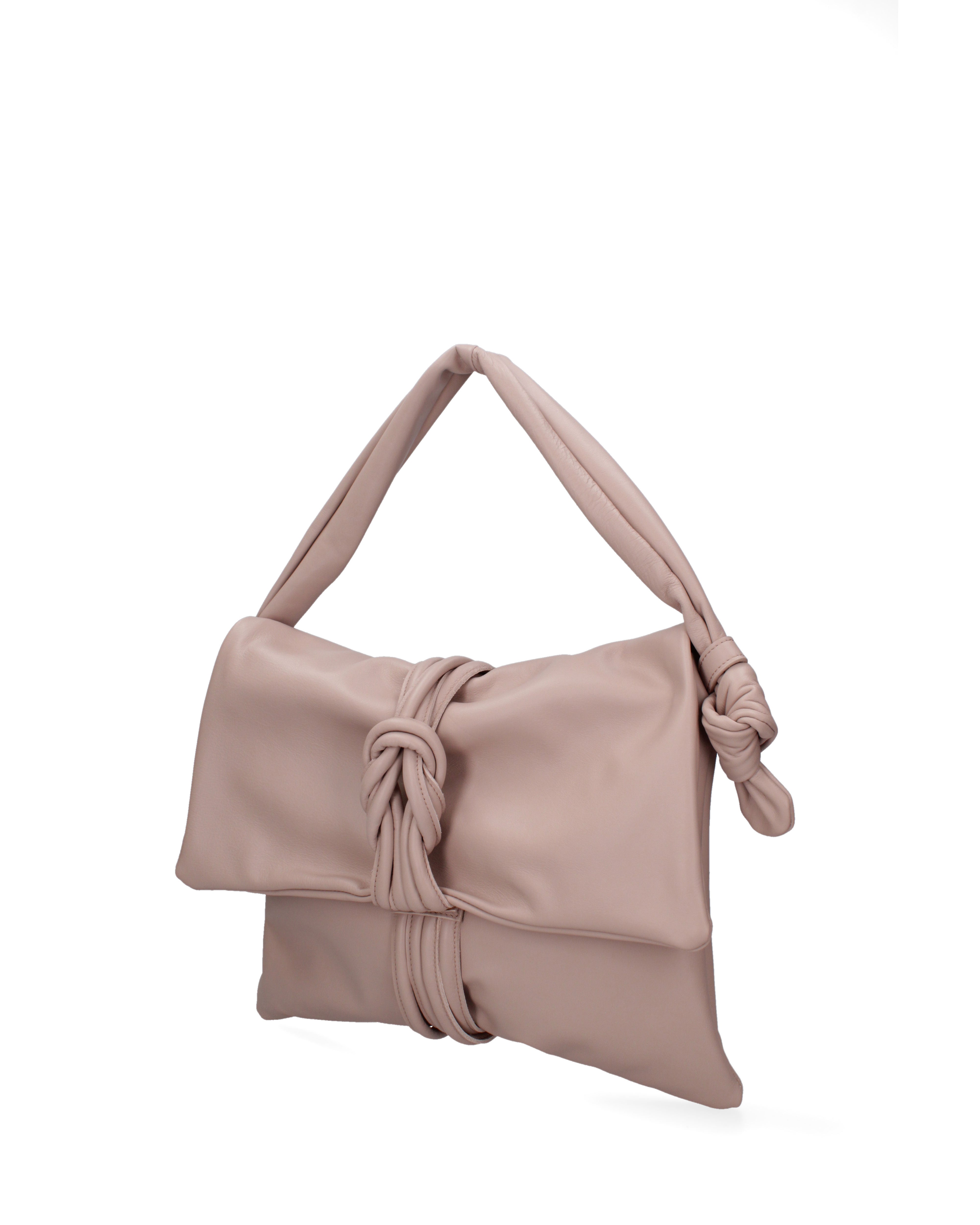 Borsa a spalla da donna Vera pelle 07172-S68 NUDO Viola Castellani