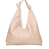 Borsa a spalla da donna 100% vera pelle 07156-D05 CAPPUCCINO Viola Castellani