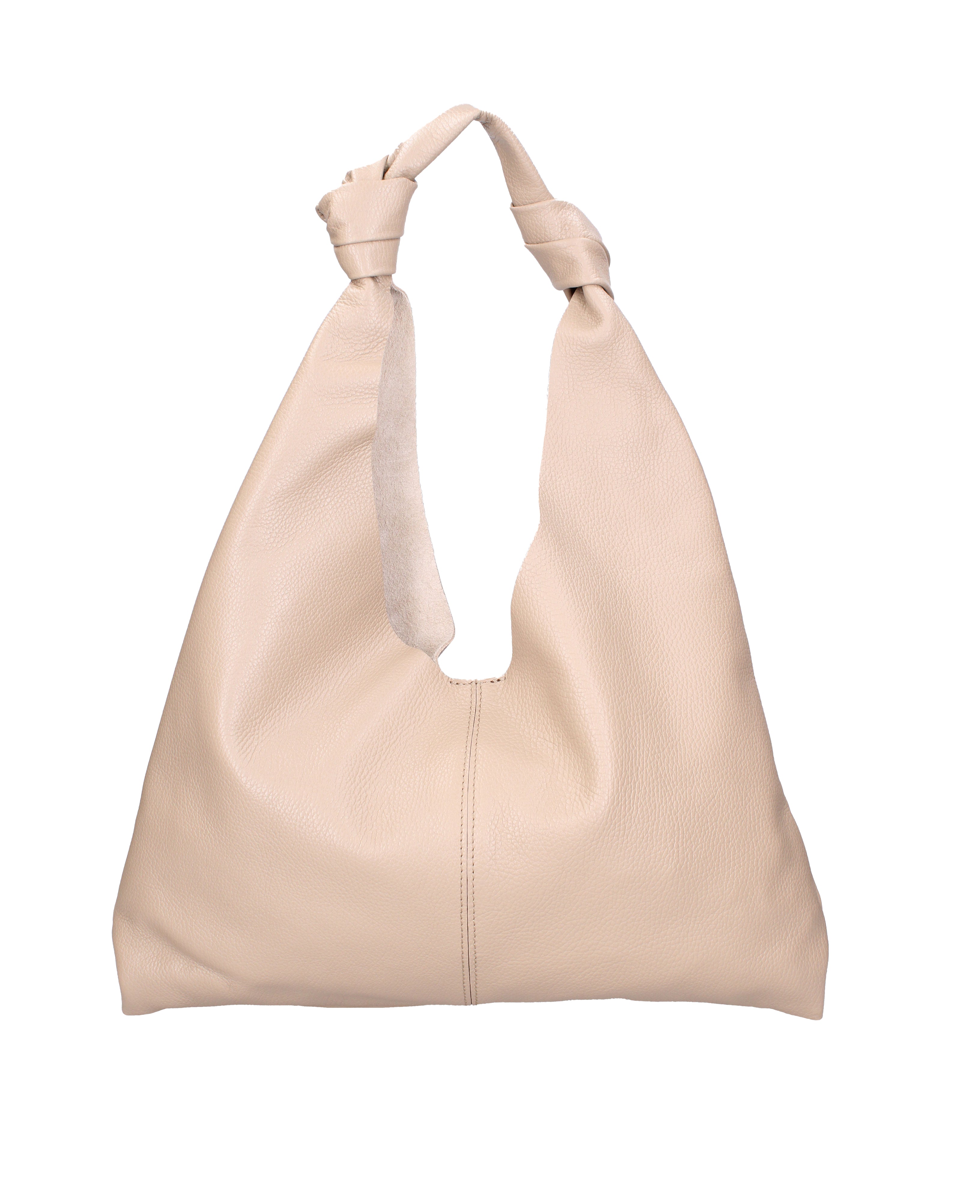Borsa a spalla da donna 100% vera pelle 07156-D05 CAPPUCCINO Viola Castellani