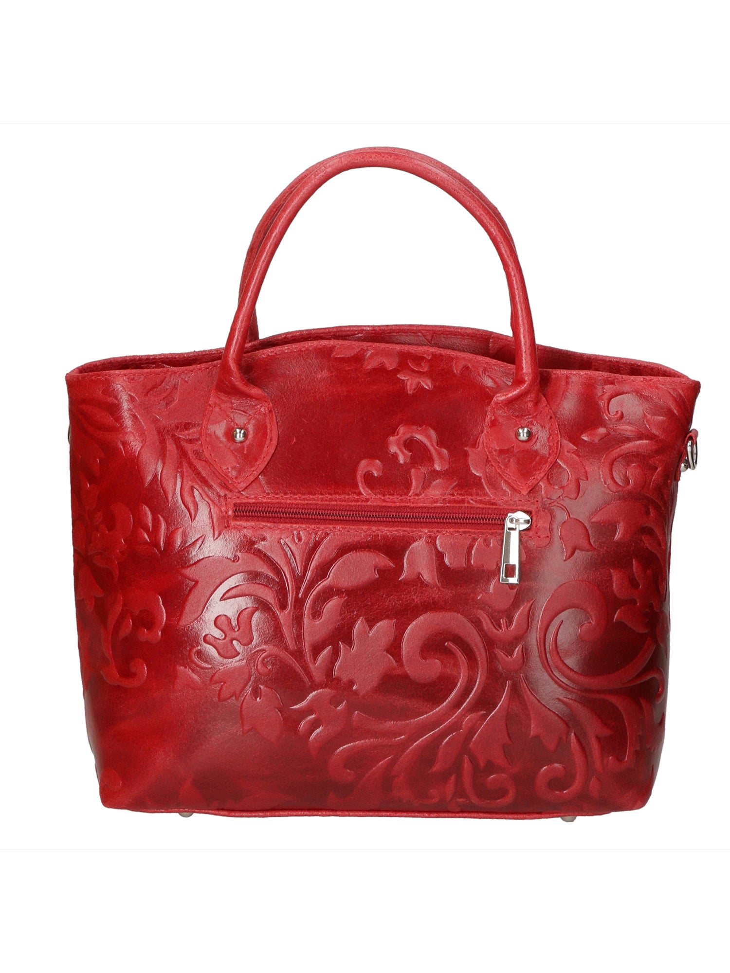 Enza Borsa a mano da donna Vera pelle 8007023FBG-023 ROSSO Gave Lux