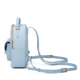 Zaino da donna in pelle vegana Casual 712-3PT-LIGHTBLUE Diana&co