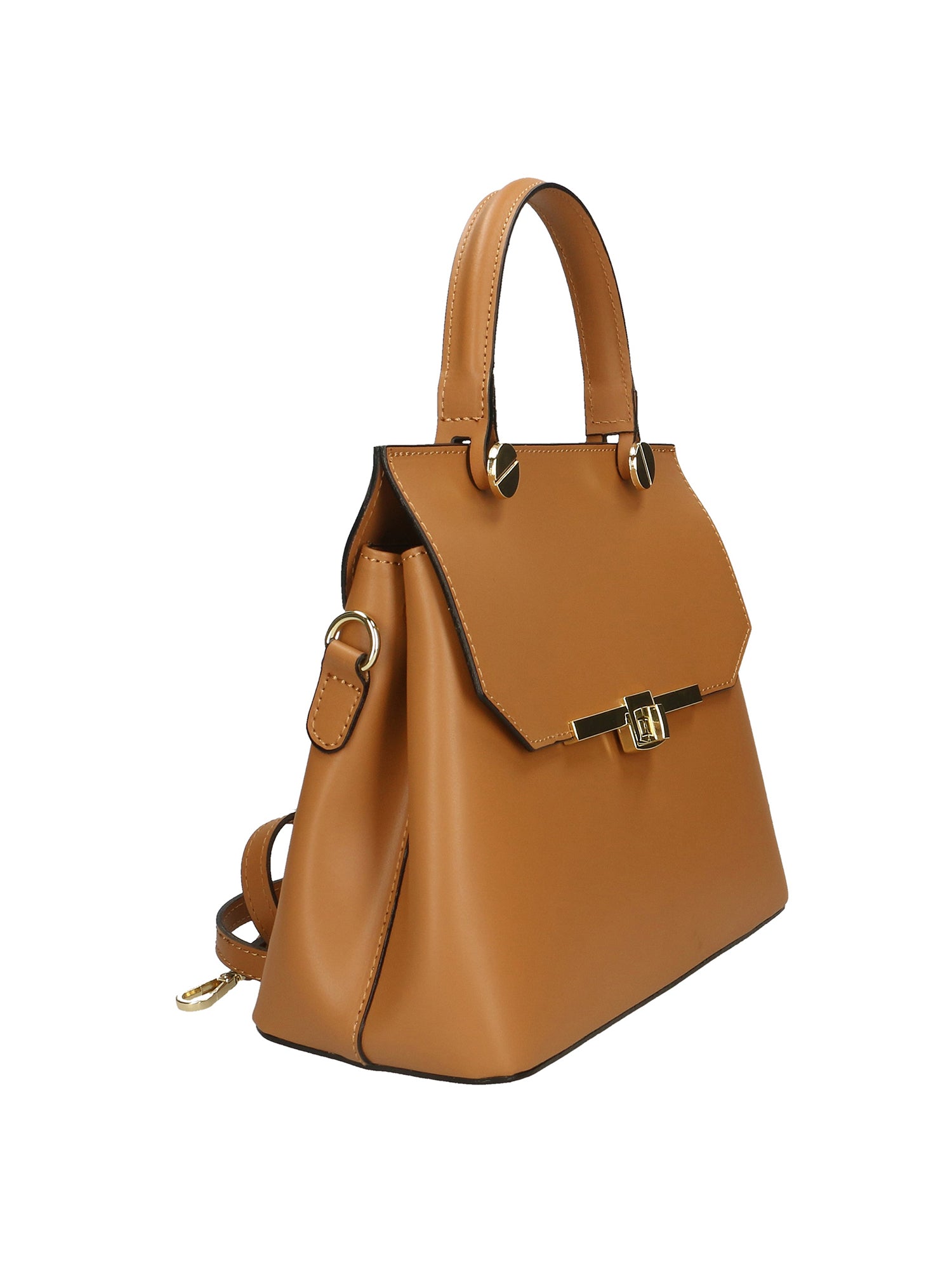 Borsa a mano da donna 100% vera pelle 7708-L128 CUOIO Gave Lux