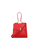 Borsa a mano da donna 100% pelle 07204-L214 ROSSO Viola Castellani