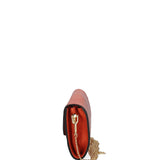 Borsa a tracolla da donna Vera pelle 00734-LU29 ARANCIO Viola Castellani