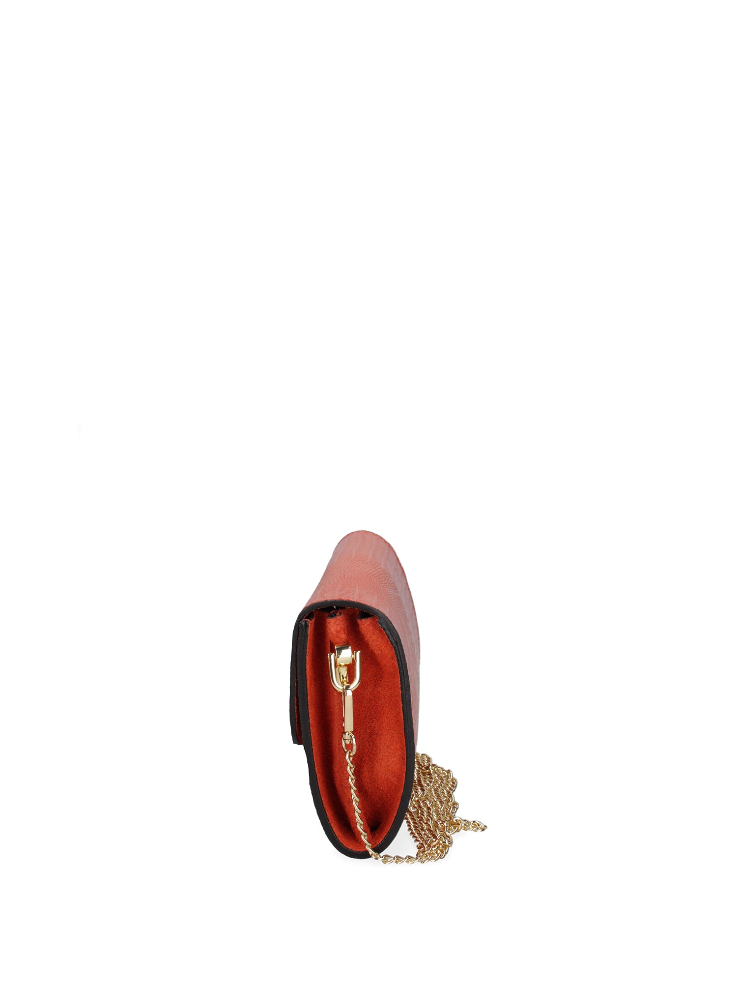 Borsa a tracolla da donna Vera pelle 00734-LU29 ARANCIO Viola Castellani