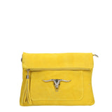 Valencia Borsa a tracolla da donna Vera pelle 8651-GIALLO Gave Lux