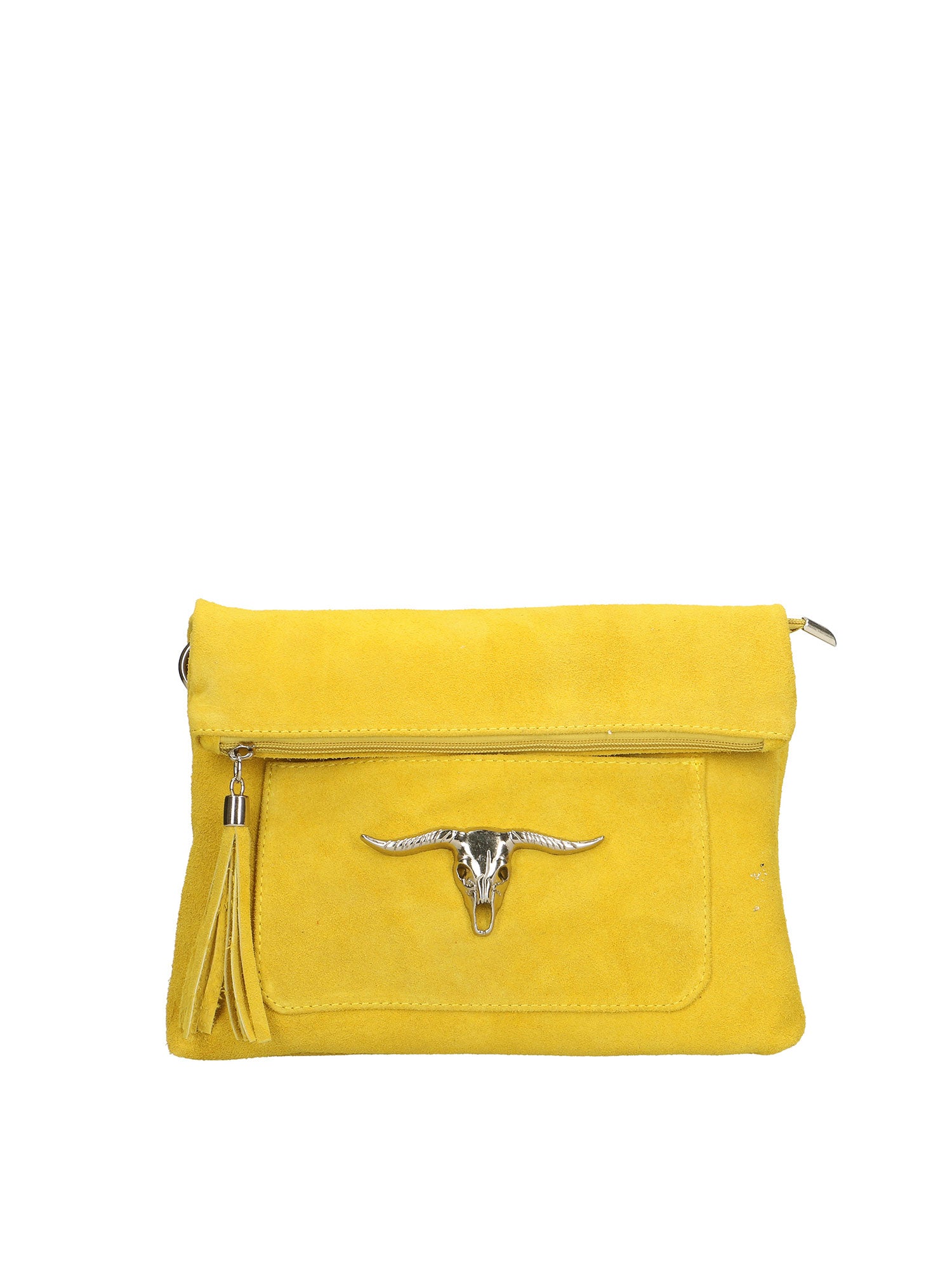 Valencia Borsa a tracolla da donna Vera pelle 8651-GIALLO Gave Lux