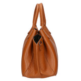 Vincenza Borsa a mano da donna Vera pelle 06898-D17 CUOIO Gave Lux