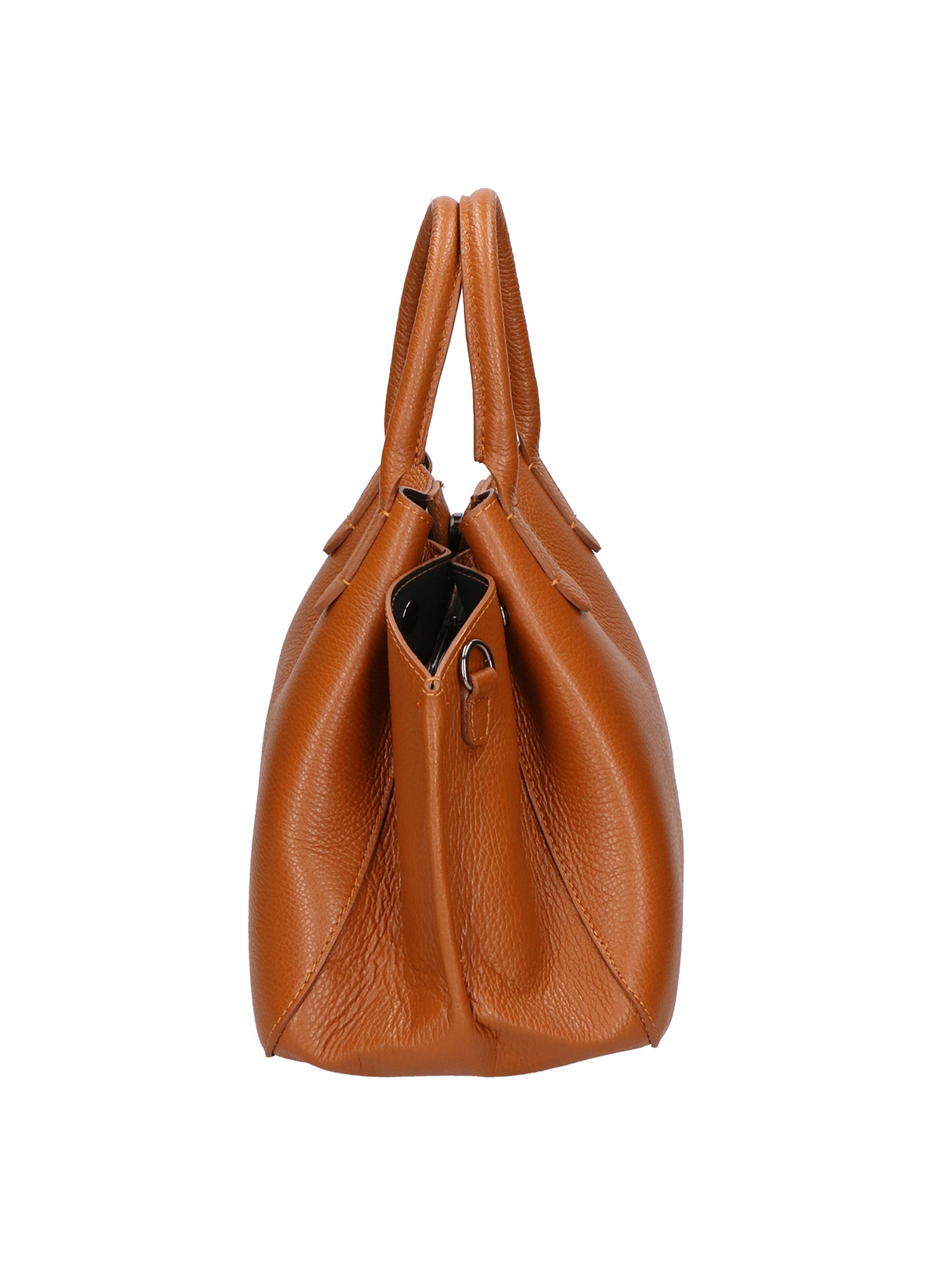 Vincenza Borsa a mano da donna Vera pelle 06898-D17 CUOIO Gave Lux