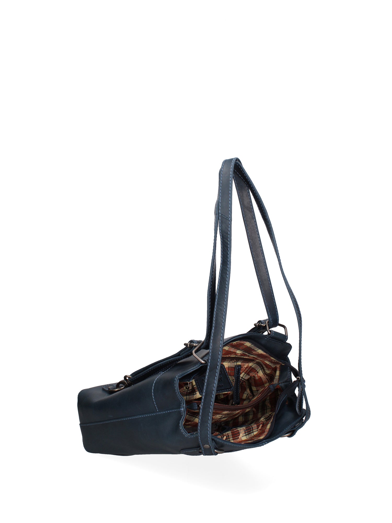 Borsa a spalla uomo in vera pelle Convertibile HILB-4065-BLU Hill Burry
